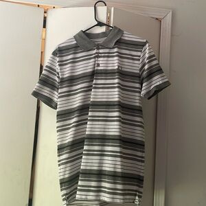 Striped collard shirt